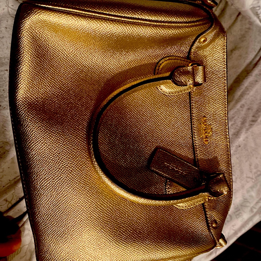 Bronze Small Coach Satchel